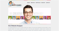 Desktop Screenshot of hirewebsitedesigner.com